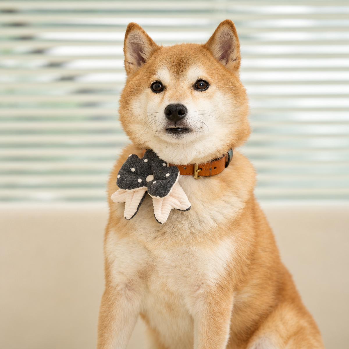 Winter Night Pet Collar Clip (Ribbon)