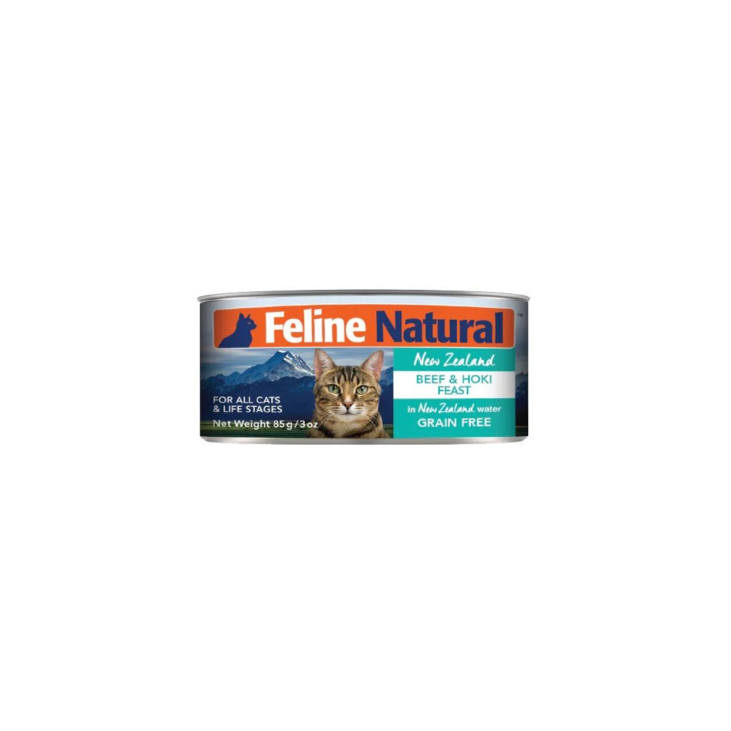 Feline Natural Beef & Hoki Feast Canned Cat Food (85g) - CreatureLand