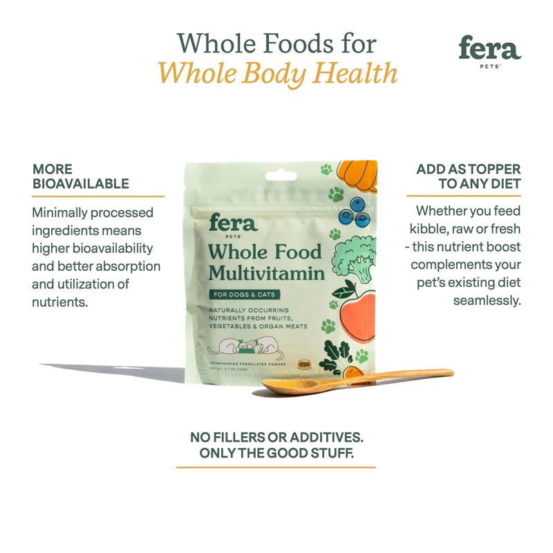 Fera Pet Organics Whole Food Multivitamin Topper For Dogs and Cats - CreatureLand