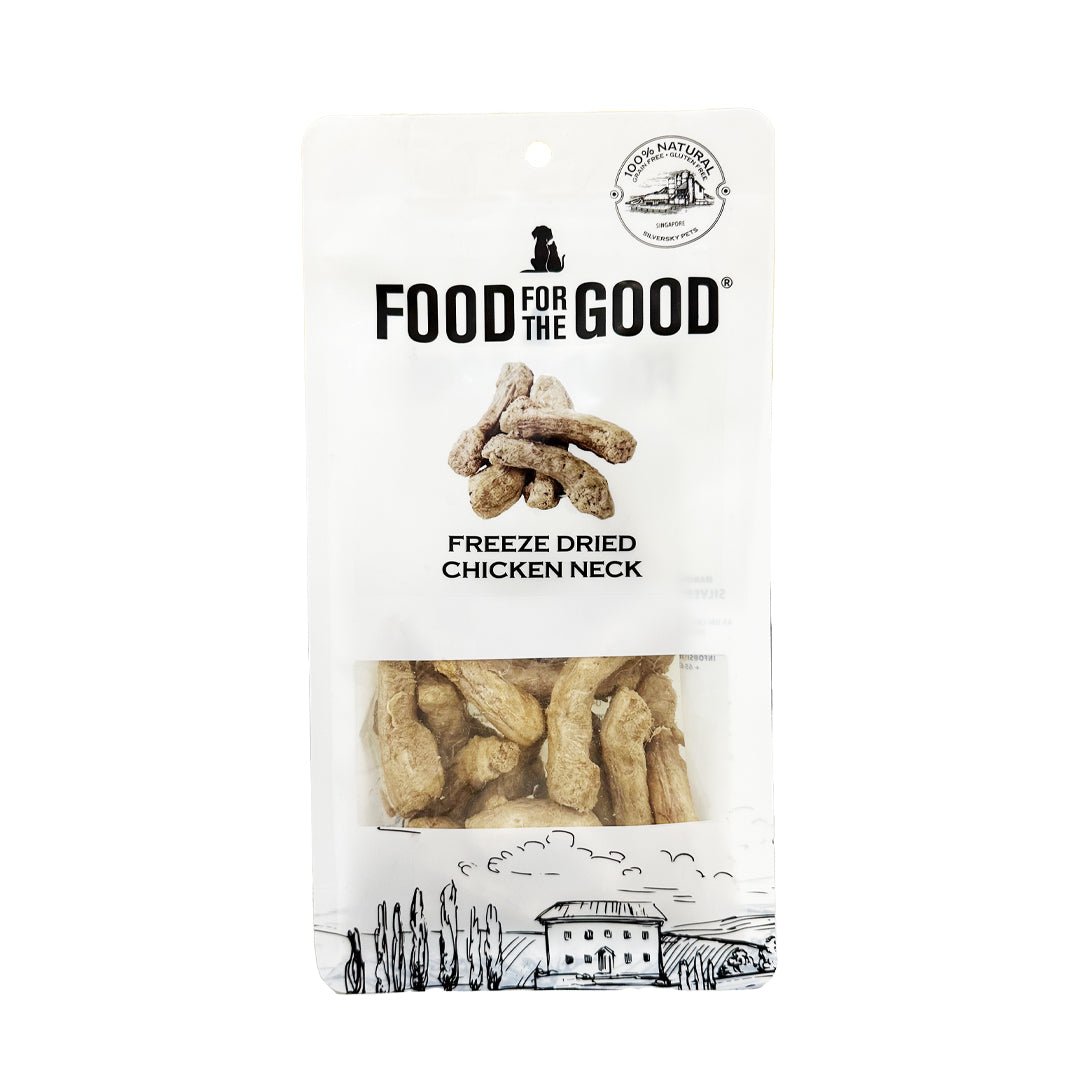 Food For The Good Freeze Dried Chicken Neck Treats For Dog & Cat (70g) - CreatureLand