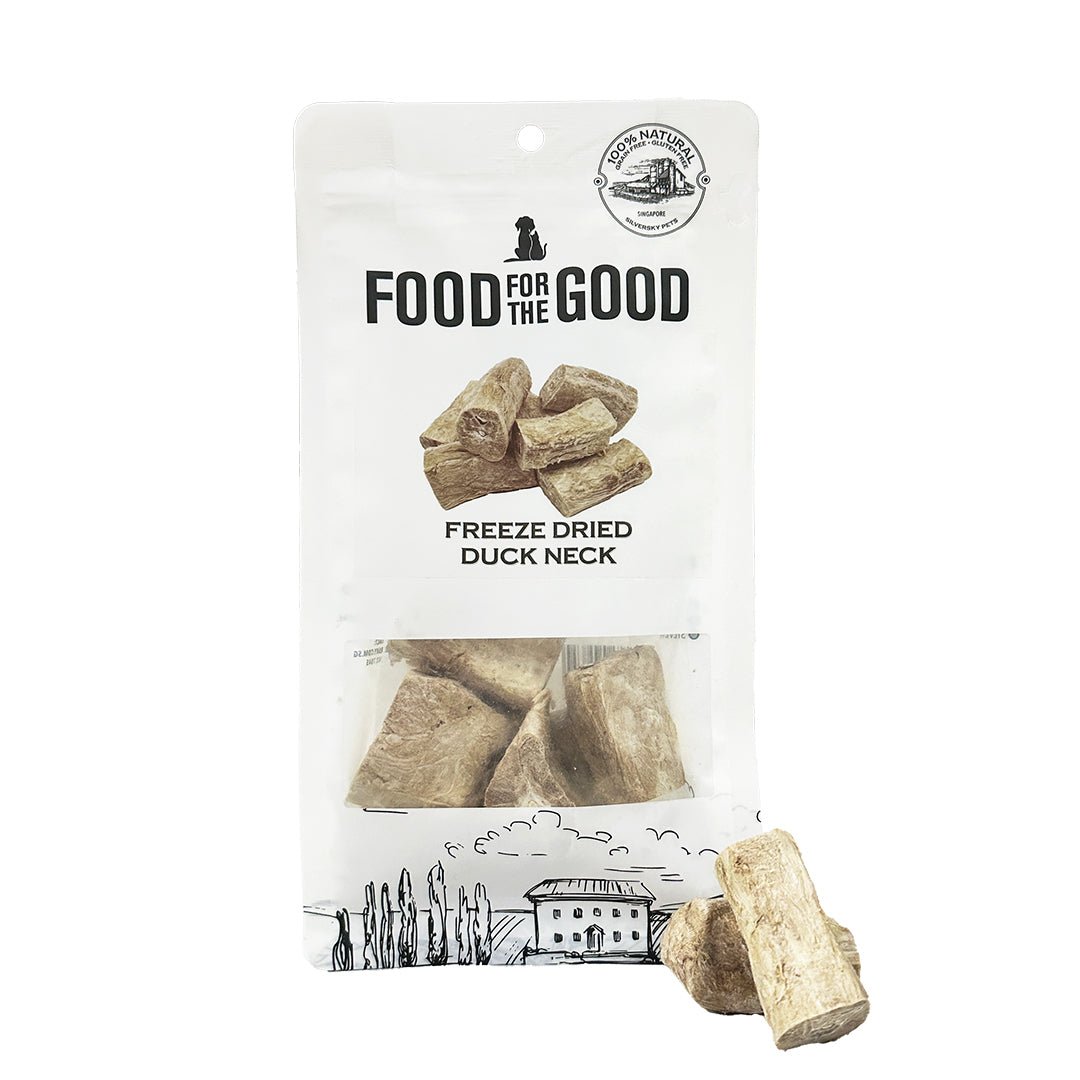 Food For The Good Freeze Dried Duck Neck Treats For Dog & Cat (70g) - CreatureLand