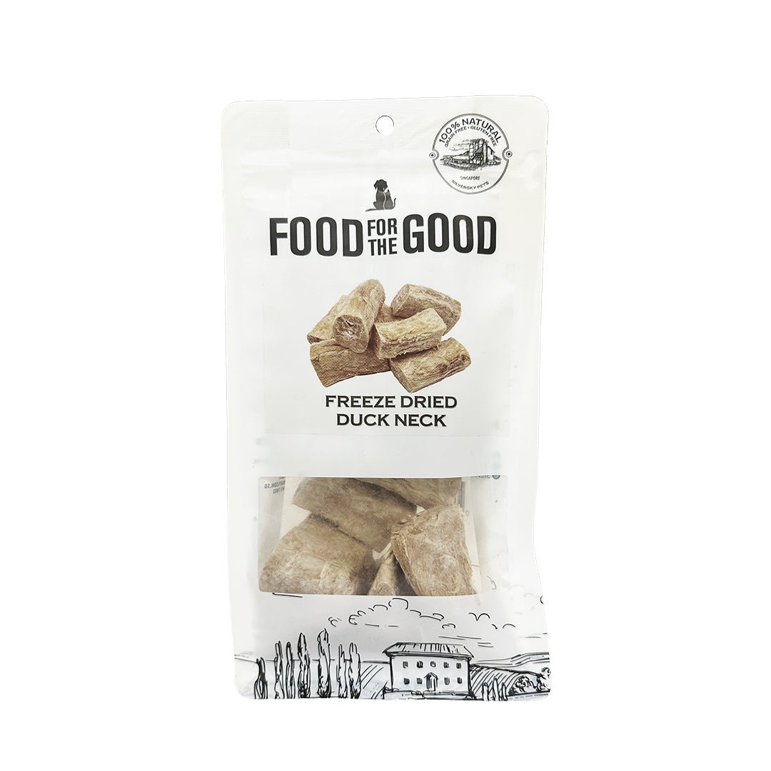 Food For The Good Freeze Dried Duck Neck Treats For Dog & Cat (70g) - CreatureLand