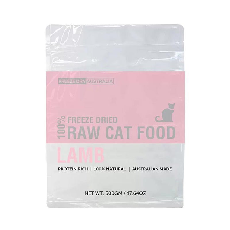 Freeze Dry Australia 100% Freeze Dried Raw Cat Food – Lamb (2 Sizes) - CreatureLand