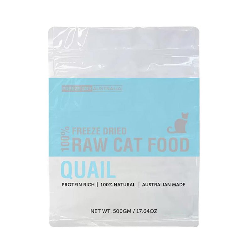 Freeze Dry Australia 100% Freeze Dried Raw Cat Food – Quail (2 Sizes) - CreatureLand