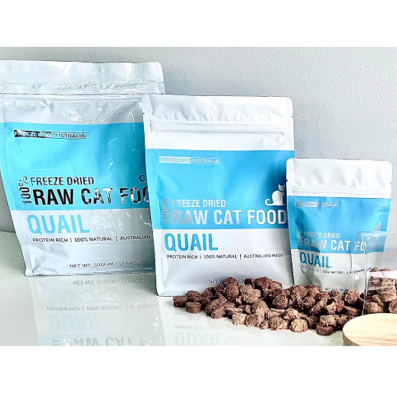 Freeze Dry Australia 100% Freeze Dried Raw Cat Food – Quail (2 Sizes) - CreatureLand