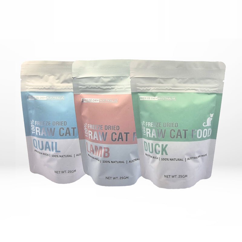 Freeze Dry Australia Purrfect Trial Mix | 100% Freeze Dried Raw Cat Food (3 Packs) - CreatureLand