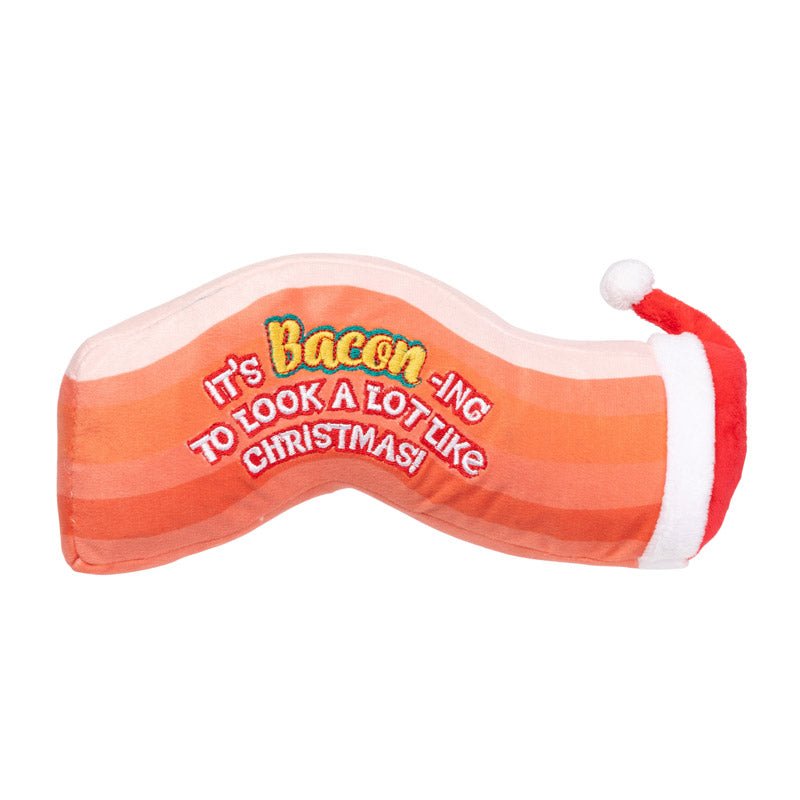 FuzzYard Christmas Dog Toy - Bacon - ing To Look A Lot Like Xmas - CreatureLand