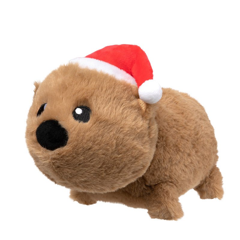 FuzzYard Christmas Dog Toy - Felix - Navidad the Wombat - CreatureLand