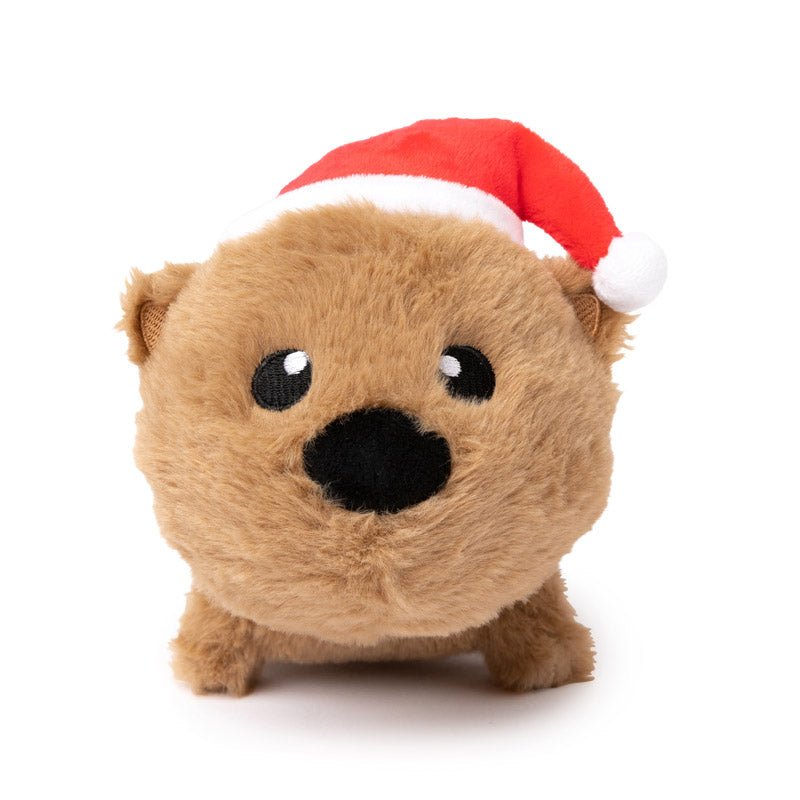 FuzzYard Christmas Dog Toy - Felix - Navidad the Wombat - CreatureLand