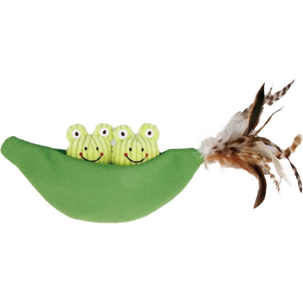 Gigwi Pet Meow Than 1 Catnip Plush Cat Toy | Legume With Frogs - CreatureLand