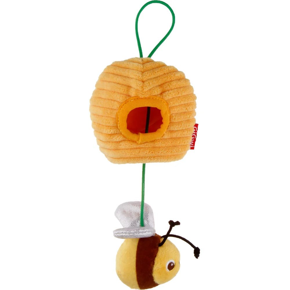 Gigwi Pet Rookie Hunter Treat Dispensing Cat Toy | Bee With Beehive - CreatureLand