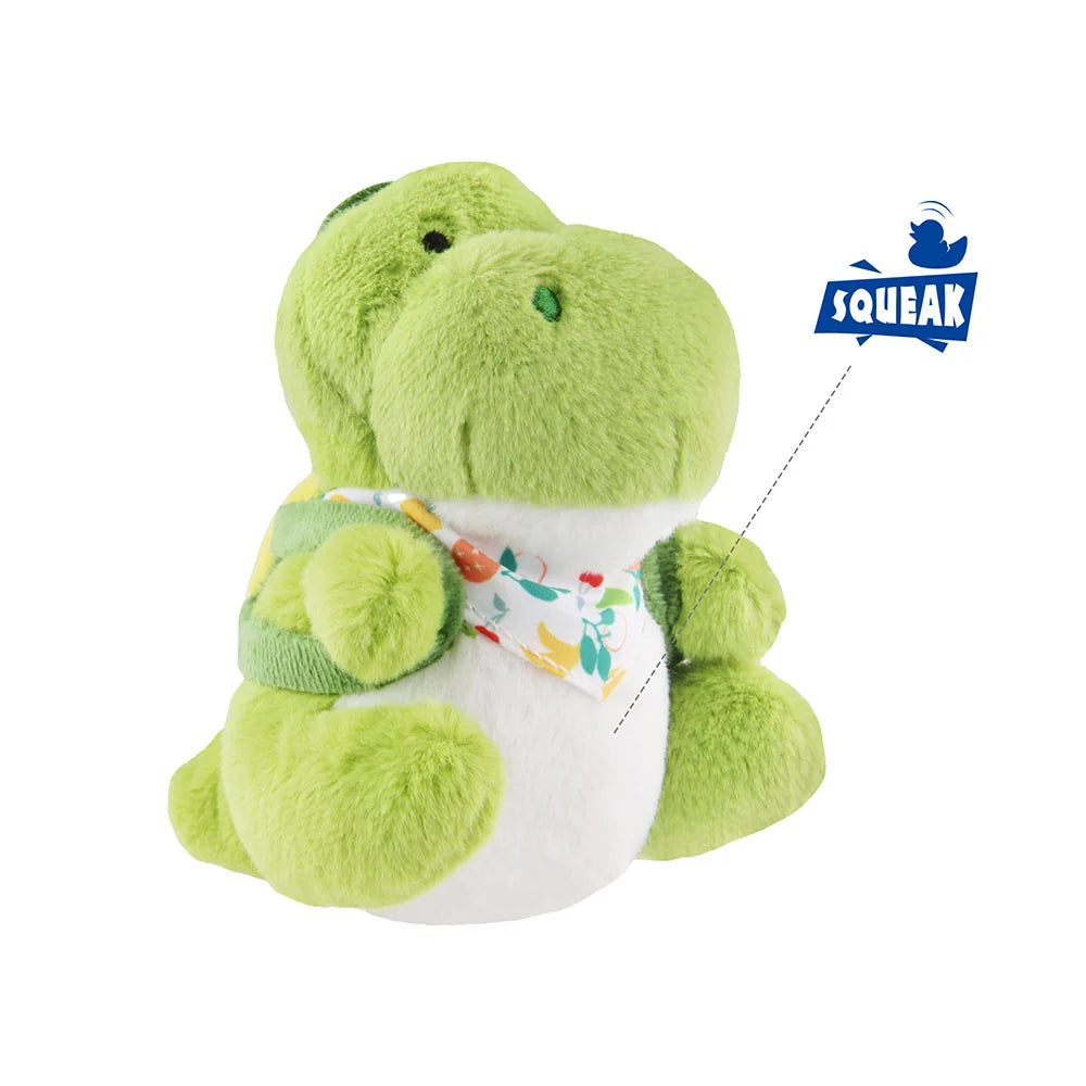 Plush Friendz Dog Toy | Dinosaur with Backpack
