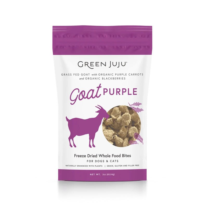 Green Juju Goat Purple Freeze Dried Whole Food Bites - CreatureLand