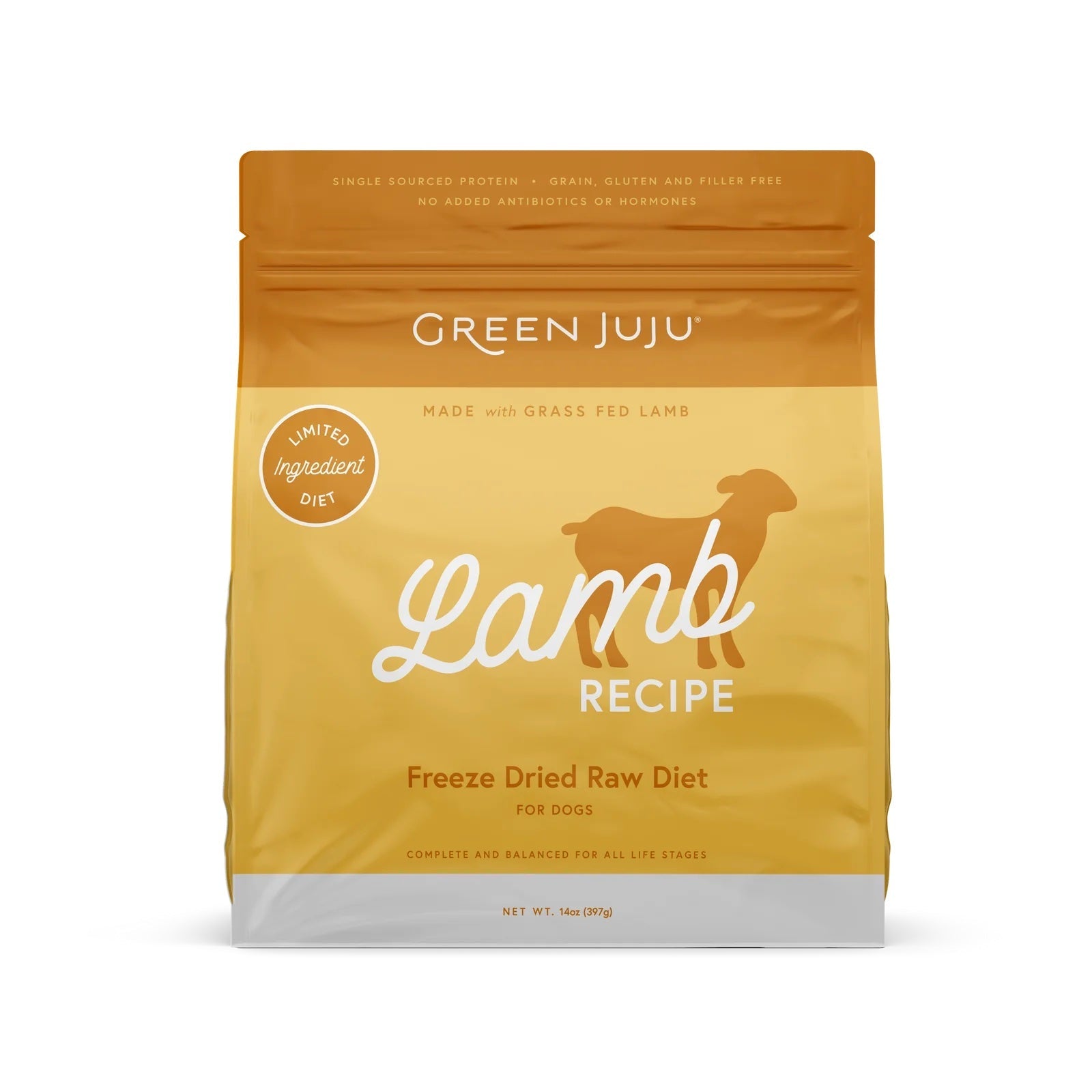 Green Juju Lamb Recipe Freeze Dried Raw Dog Food - CreatureLand