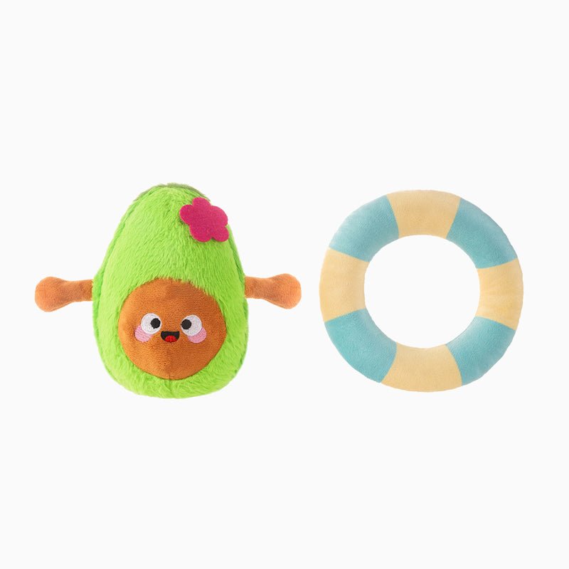 HugSmart Beach Daze - Summer Avocado Squeaker Toy - CreatureLand