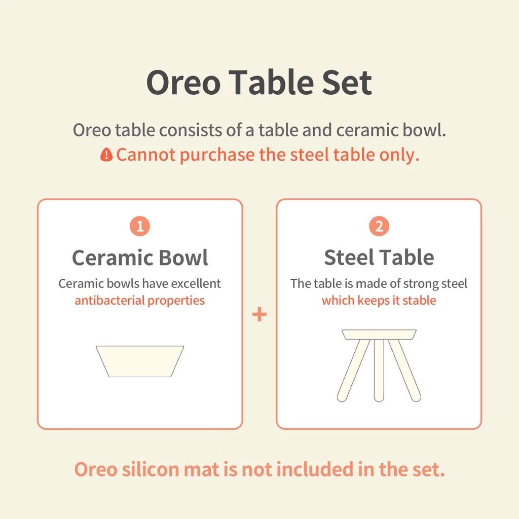 Inherent Oreo Table Wood Beige (4 Sizes) - CreatureLand