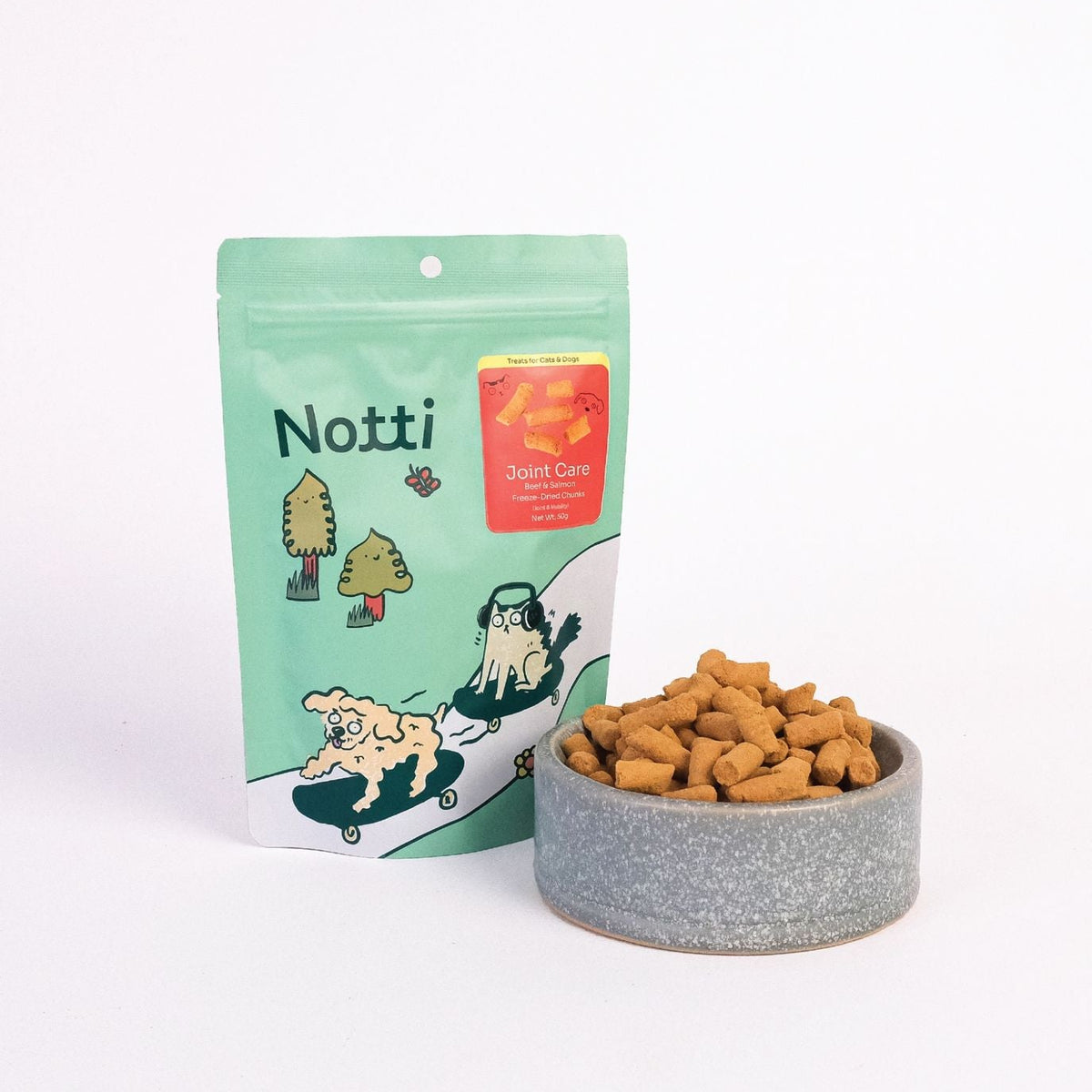 Notti Joint Care Beef & Salmon Freeze-Dried Chunks For Dog & Cat (50g)