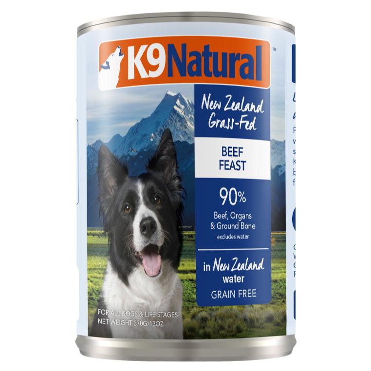 K9 Natural Beef Feast Canned Dog Food (370g) - CreatureLand