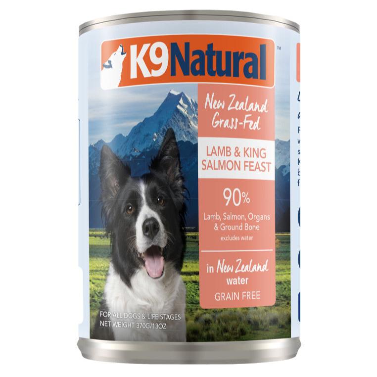 K9 Natural Lamb & King Salmon Feast Canned Dog Food (370g) - CreatureLand