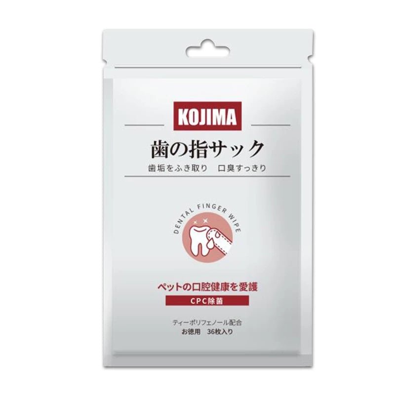 Kojima Dental Finger Wipes For Dogs & Cats (36 Pieces) - CreatureLand