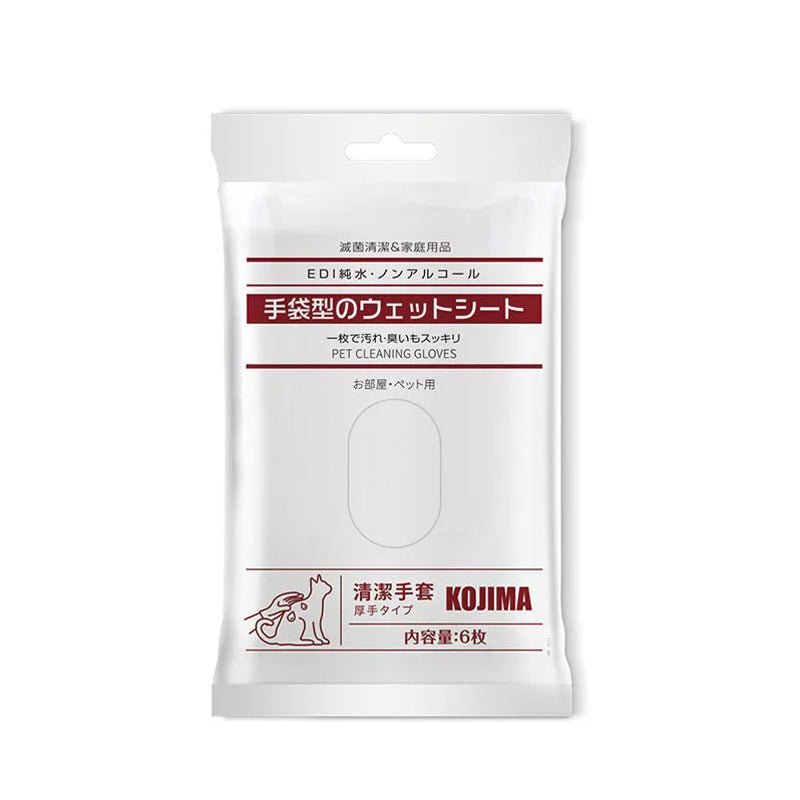 Kojima Pet Cleaning Glove Wipes (6pcs) - CreatureLand