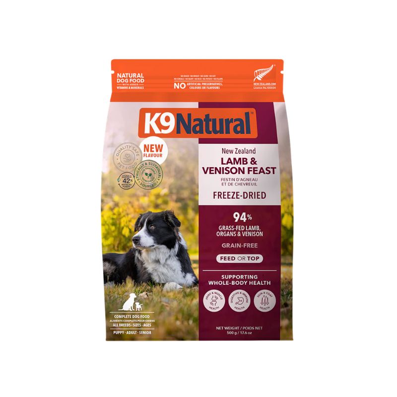 Lamb & Venison Freeze Dried Dog Food (500g, 1.8kg)
