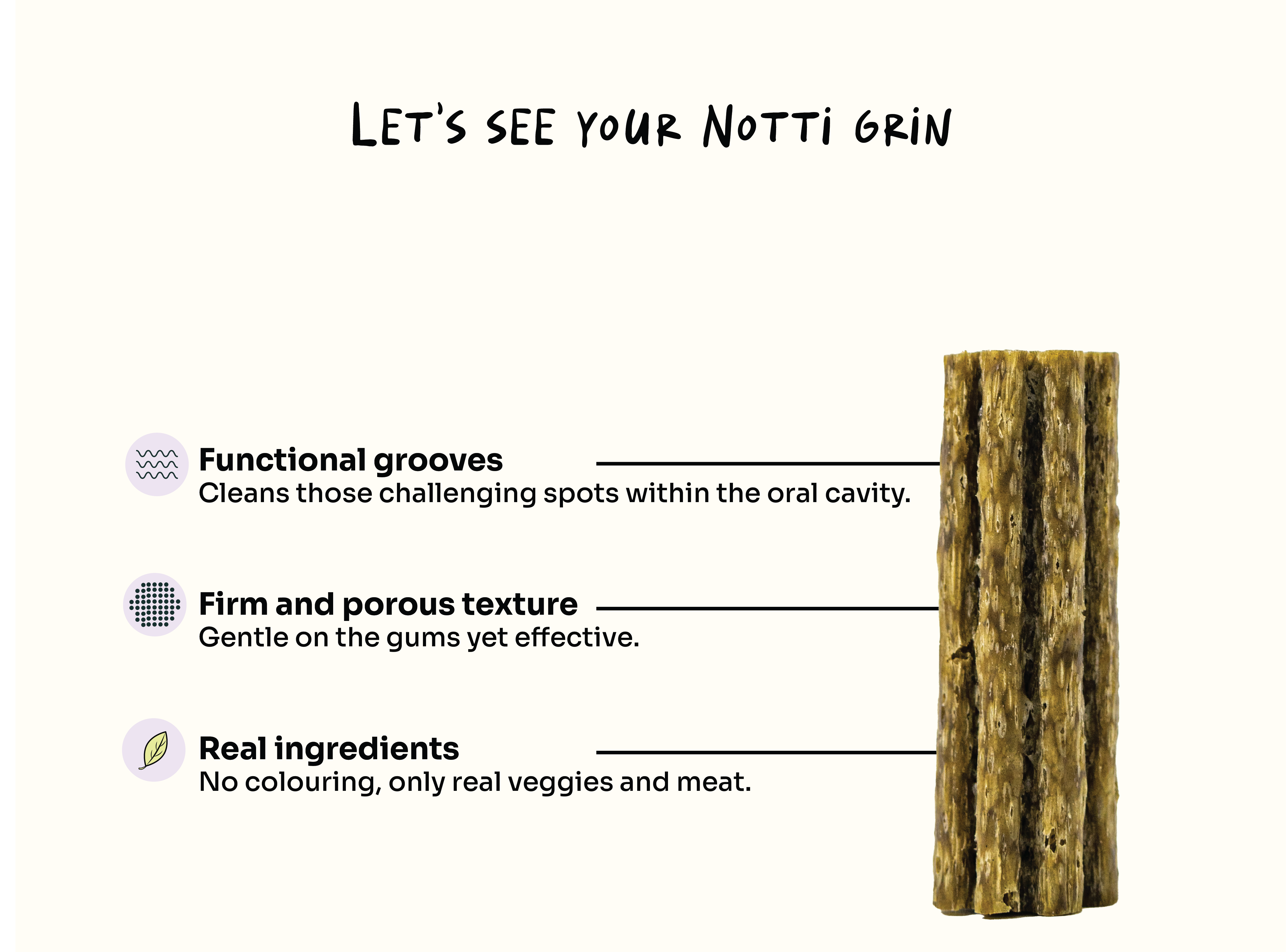 Notti Dog Plaque Control Dental Chews