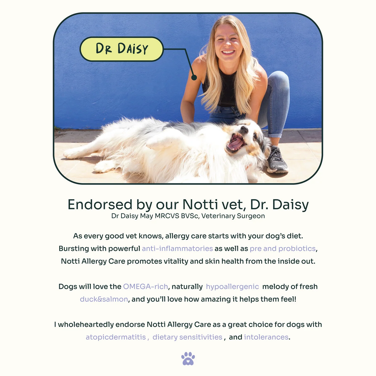 Notti Allergy Care Slow-Baked Fresh Duck & Salmon Dog Dry Food