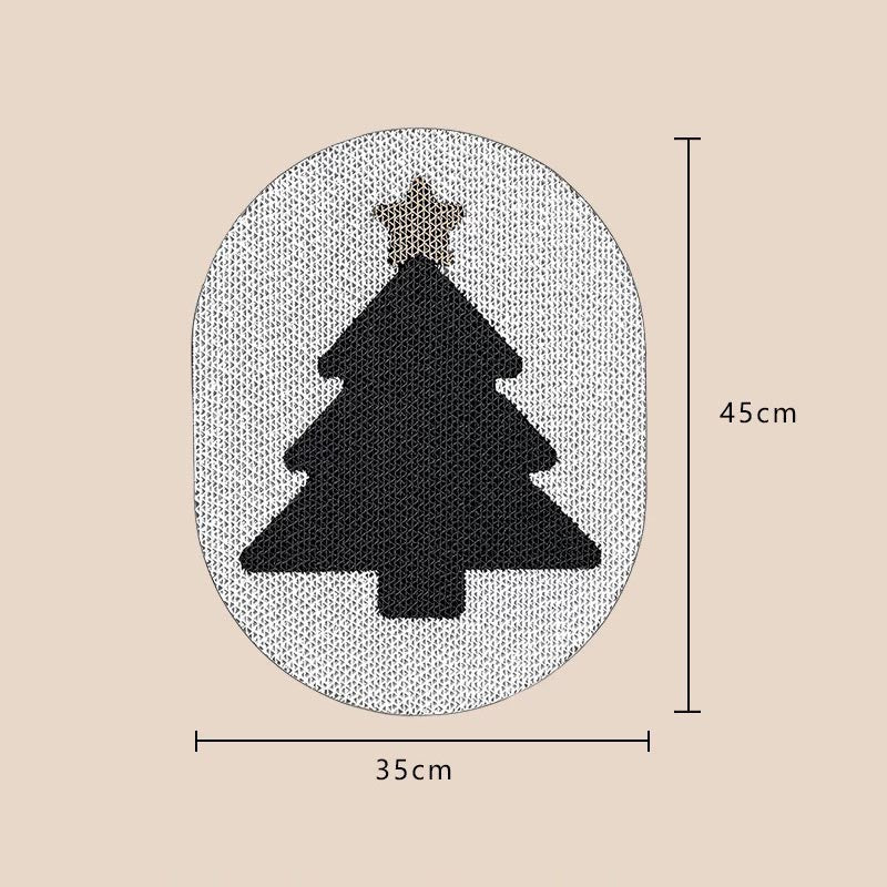 Paper Park Monochrome Christmas Tree Cat Scratcher - CreatureLand