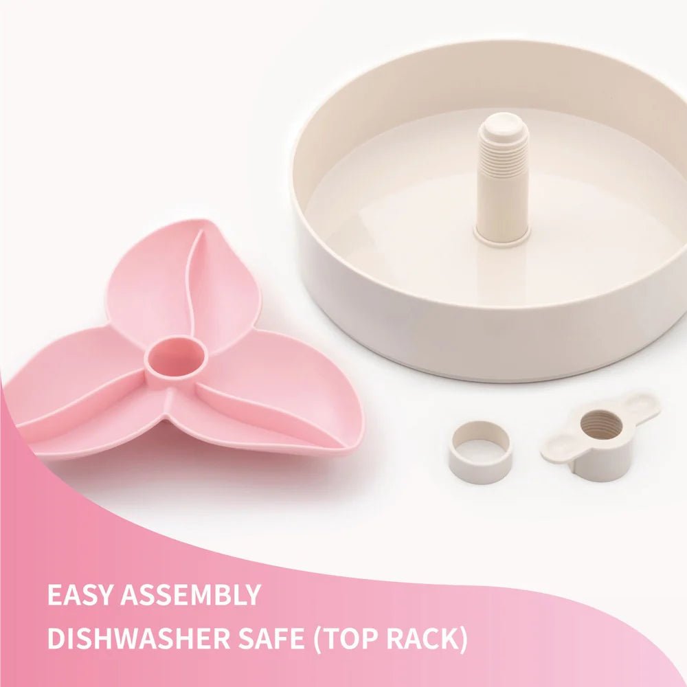 PetDreamHouse SPIN Interactive Feeder | Bougainvillea Baby Pink - CreatureLand