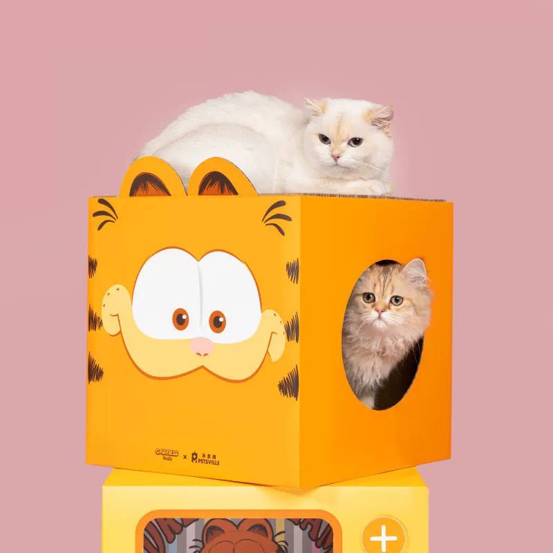 Petsville [ Petsville x Garfield ] Box Cat Scratcher (2 Sizes) - CreatureLand