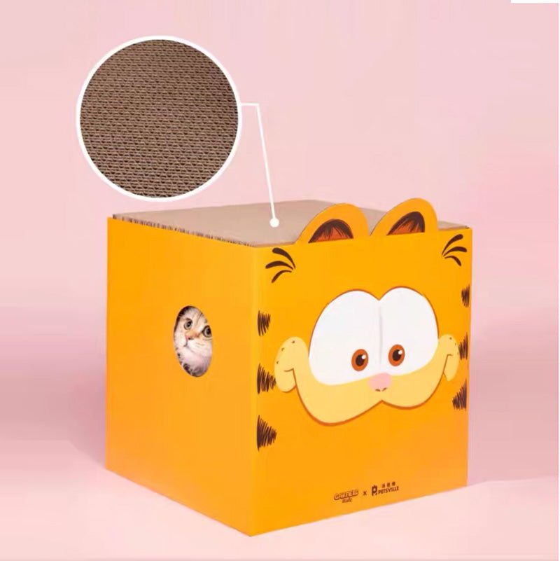 Petsville [ Petsville x Garfield ] Box Cat Scratcher (2 Sizes) - CreatureLand