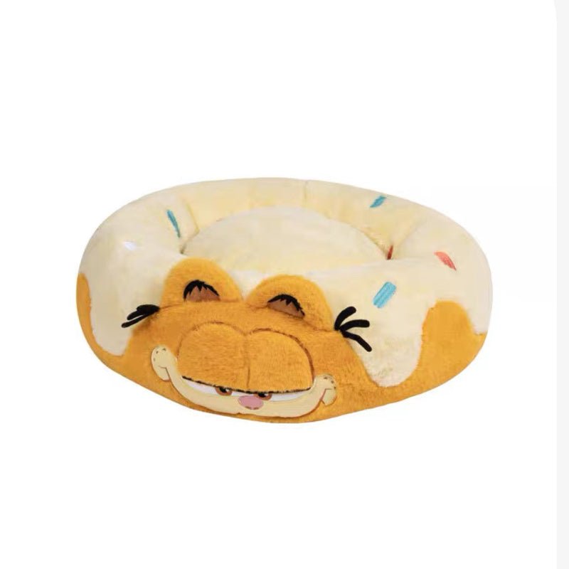 Petsville [ Petsville x Garfield ] Plush Round Bed - CreatureLand