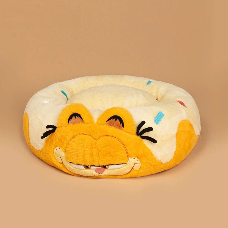 Petsville [ Petsville x Garfield ] Plush Round Bed - CreatureLand