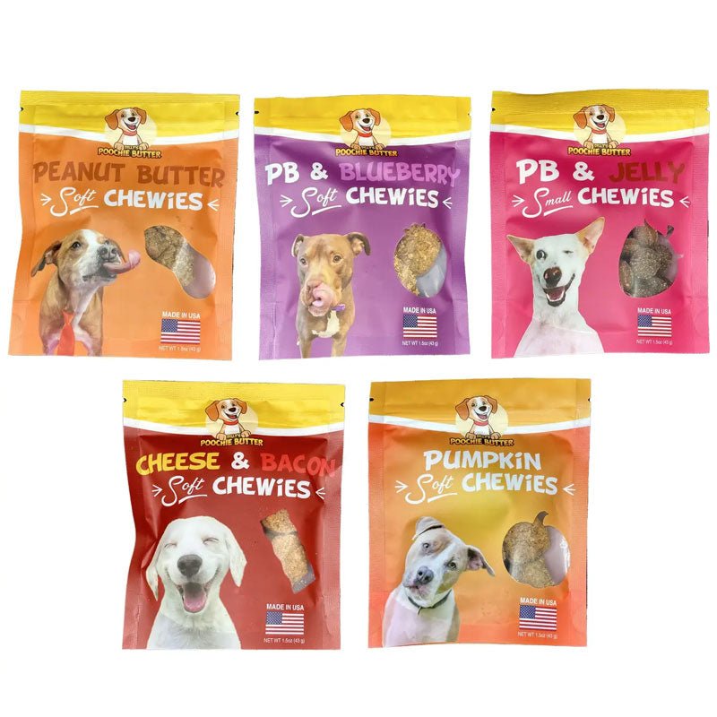 Poochie Butter Soft & Chewy Baked Dog Treats (5 Flavours) - CreatureLand