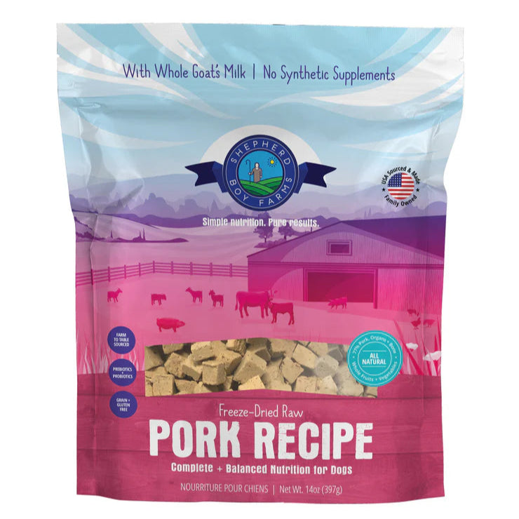Pork Recipe Freeze Dried Raw Dog Food (14oz)
