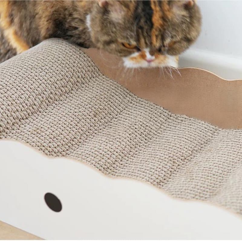 Purroom Little Chick Wavy Chaise Lounge Cat Scratcher - CreatureLand