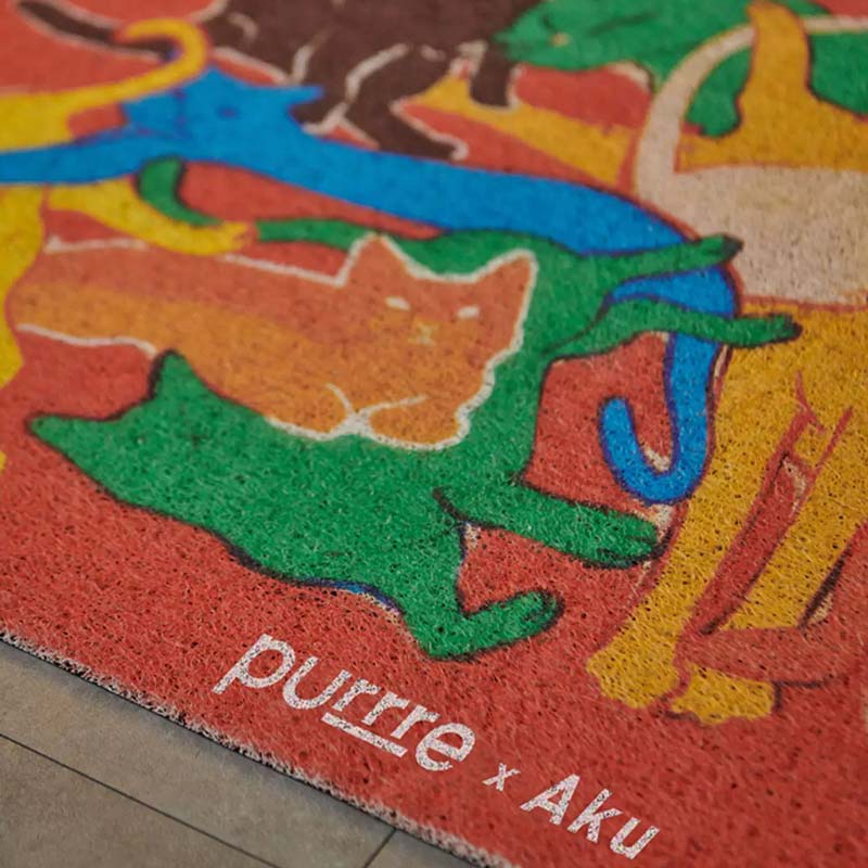 Purrre Purrre x Aku | Cat Litter & Door Mat - CreatureLand