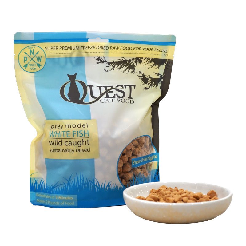 Quest Cat Food Freeze Dried Raw Whitefish Diet (10oz) - CreatureLand