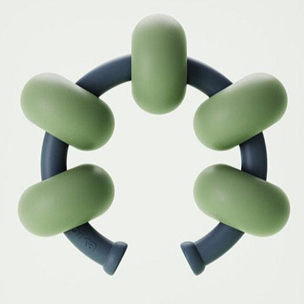 Roika Dango Ring Puzzle Treat Dispenser Toy | Olive Green - CreatureLand