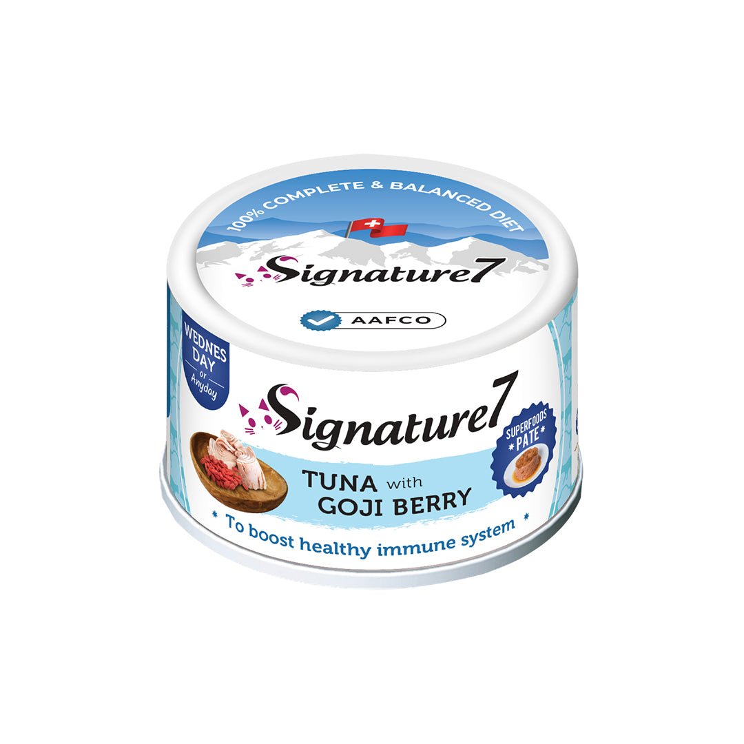 Signature7 Superfoods Pate - Tuna with Goji Berry For Immune System Cat Wet Food (80g) - CreatureLand