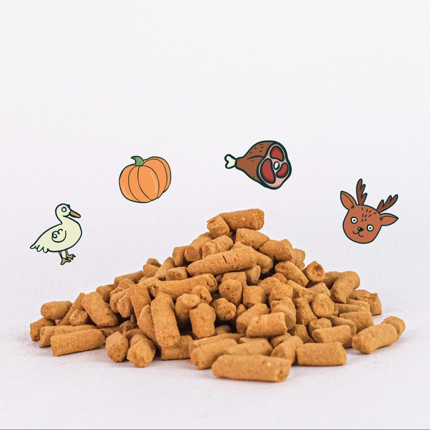 Notti Stool Regulator Duck, Venison, Beef Freeze-Dried Chunks For Dog & Cat (50g)
