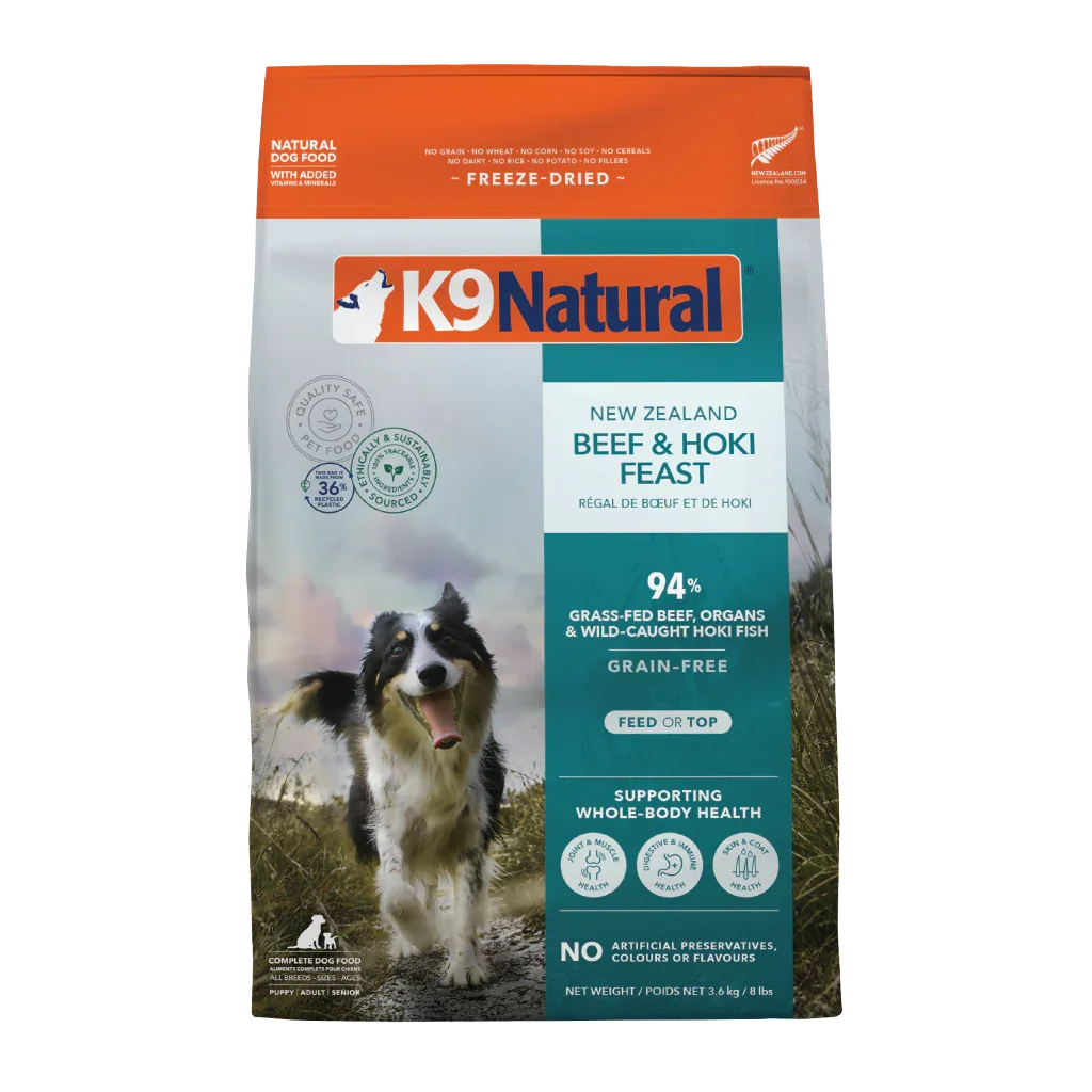 K9 Natural Freeze Dried Dog Food Bundle (3.6kg)