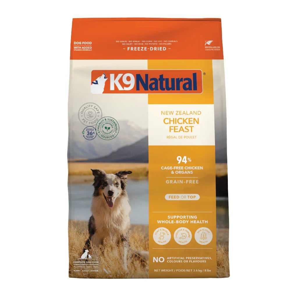 K9 Natural Freeze Dried Dog Food Bundle (3.6kg)