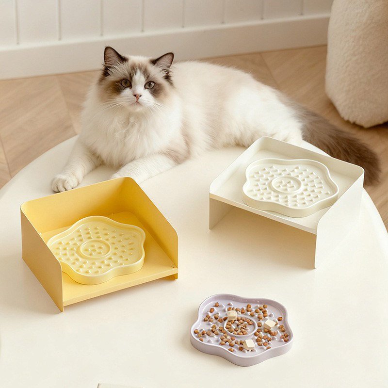 Little Bloom Slow Feeder Set [ Bowl + Stand ]