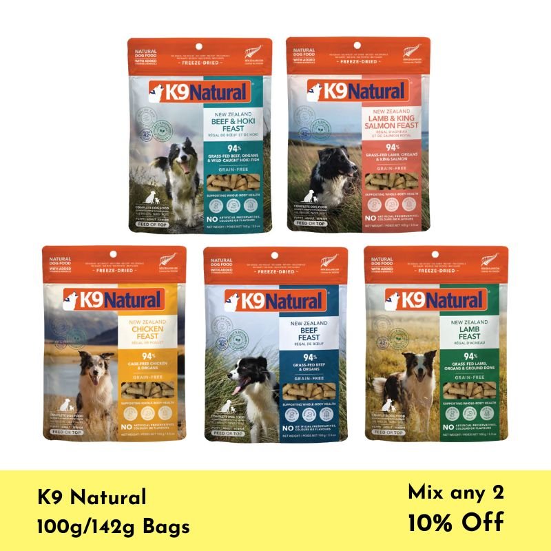 K9 Natural Freeze Dried Dog Food Bundle (100g)