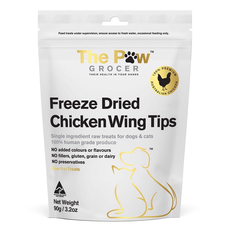 The Paw Grocer White Label | Chicken Wing Tips Cat & Dog Treats (90g) - CreatureLand