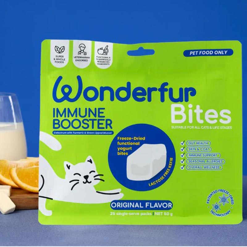 The Wonderfur Company Immune Booster Yogurt Bites for Cats - CreatureLand