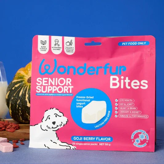 The Wonderfur Company Senior Support Yogurt Bites for Dogs - CreatureLand