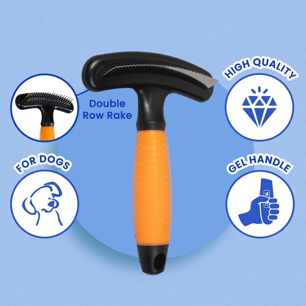 WAHL Double Row Rake/Shedding Blade Brush For Dogs - CreatureLand